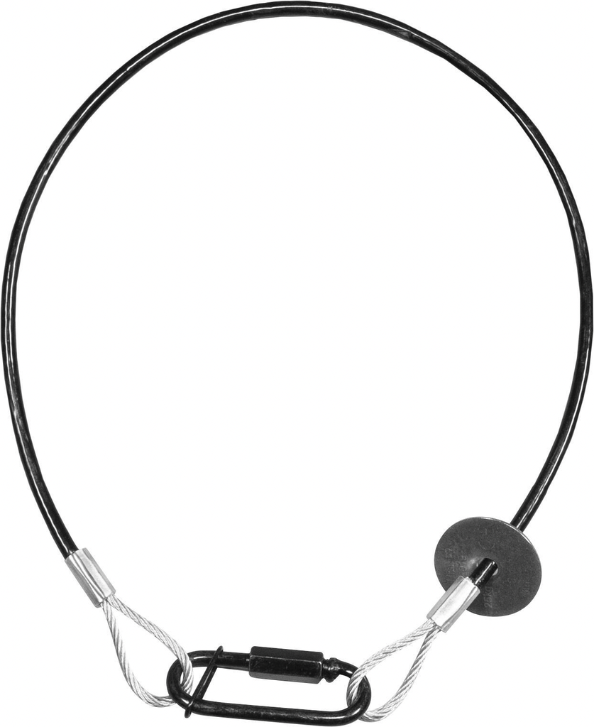 PROTRUSS RSR0630B sikkerhetswire 3mm Sort. 60 cm. SWL 25Kg. BGV C1 and DGUV