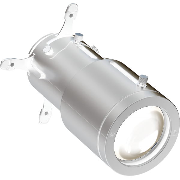 PROLIGHTS Profil-linse til EclDisplay 10 - 20°, 4 x Framing shutters, Hvit