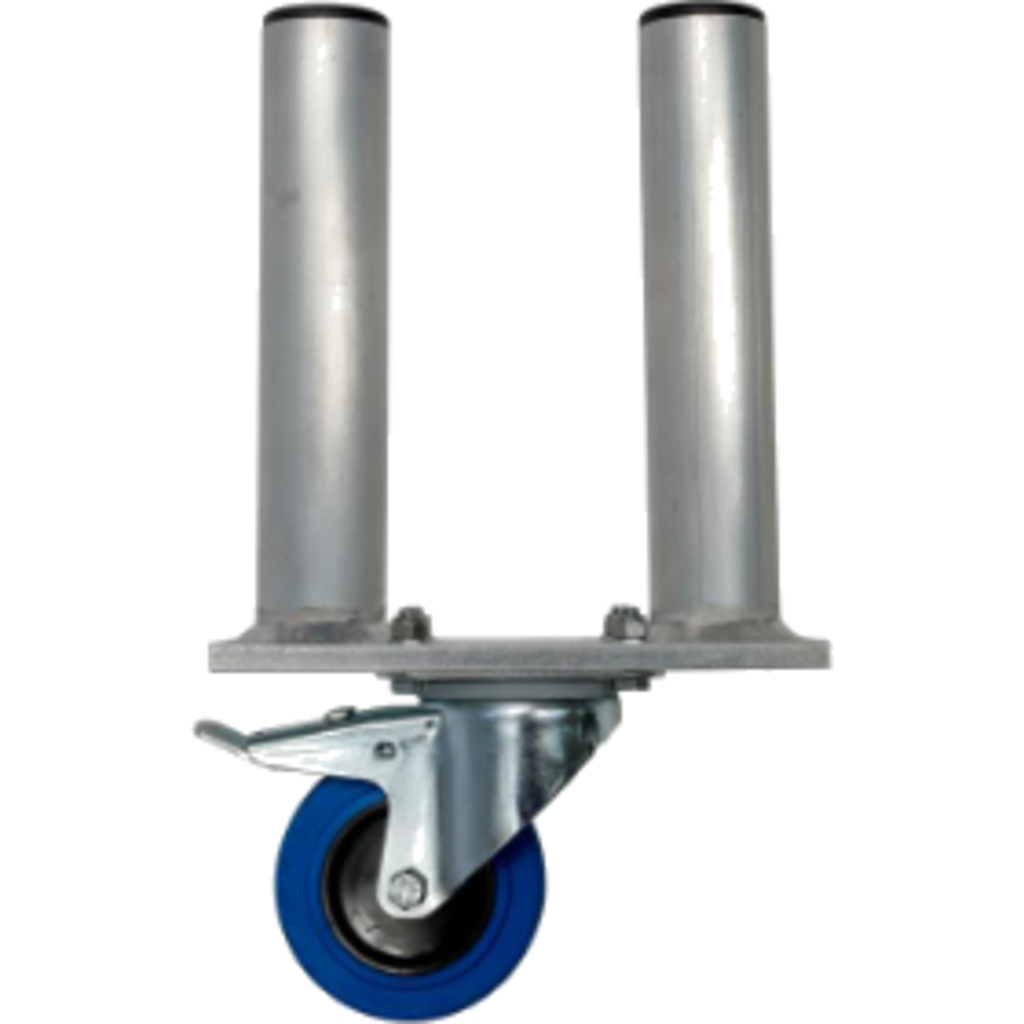 PROLYTE SM-L StageDex riserhjul dobbel Plattinghøyde=40cm, m/brems