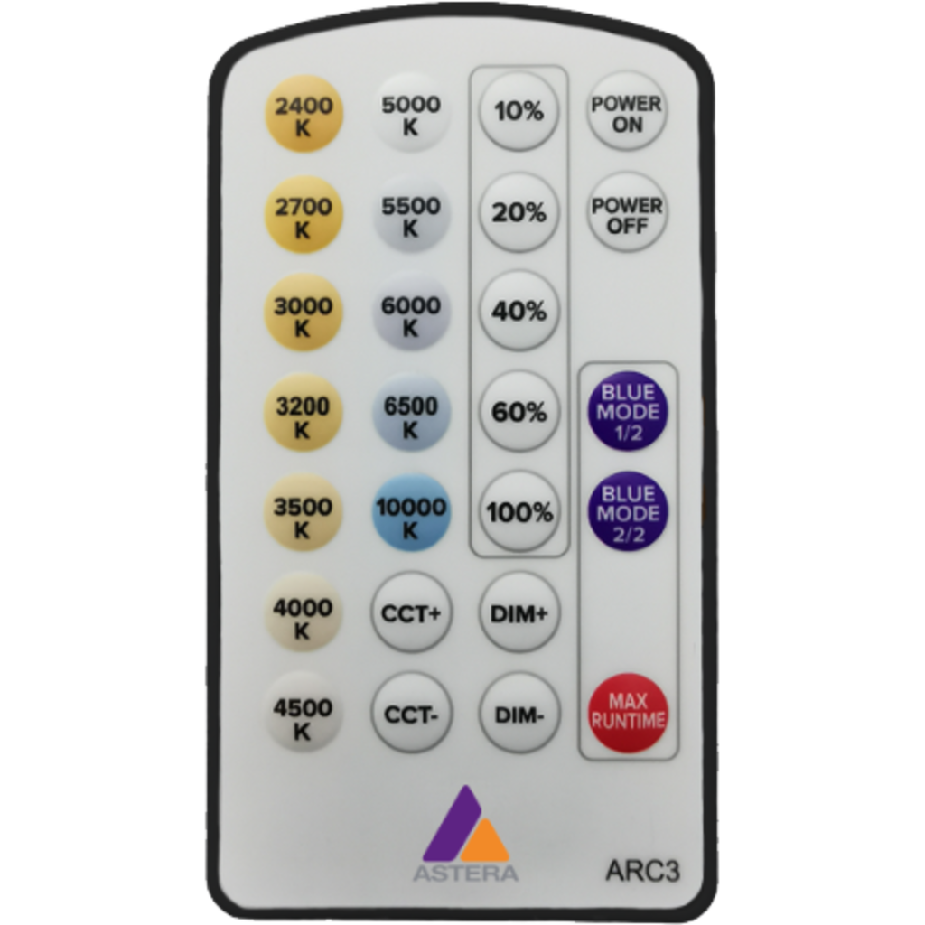 [172605] ASTERA ARC3 White Remote 28 knapper