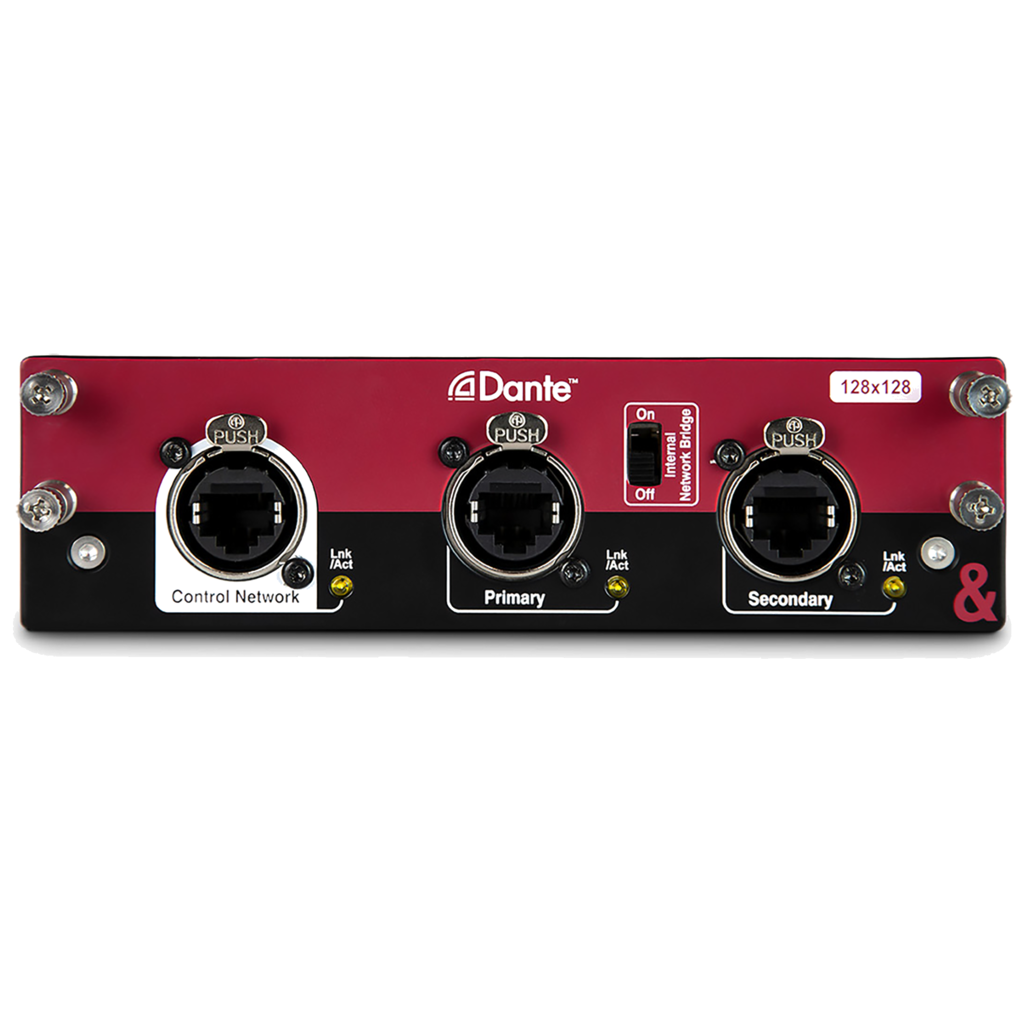 A&H Dante 128×128 Dante-nettverkskort for dLive og Avantis