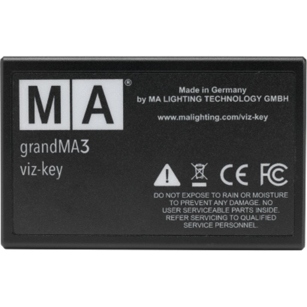 MA Lighting 4023576 grandMA3 viz-key er en USB-basert lisensnøkkel for visualisering i grandMA3-systemer