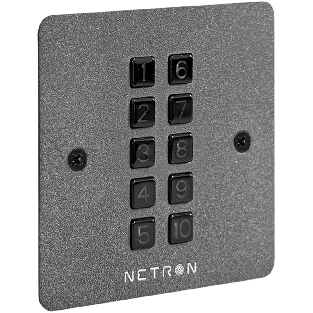 [2256683] Obsidian Netron BS10-EU er en veggmontert trykknapp-panel for cue- og preset-styring i faste installasjoner.