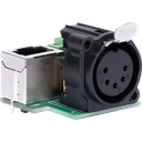 Obsidian Netron PCB5P er et kompakt 5-pins DMX-utgangskort for skreddersydde installasjoner. 