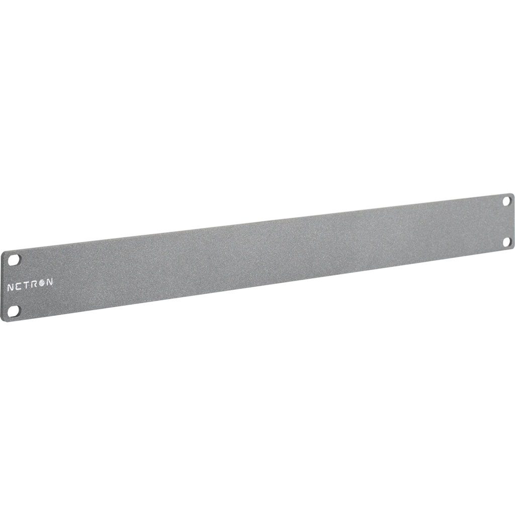[2256677] Obsidian Netron NET Plate er en 19” 1U rackplate for modulære og ryddige NETRON-installasjoner. 