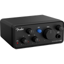 Fender AudioBox Go er et kompakt 2×2 USB-C lydkort fra Fender Studio, utviklet for enkel og mobil opptak med profesjonell lydkvalitet.