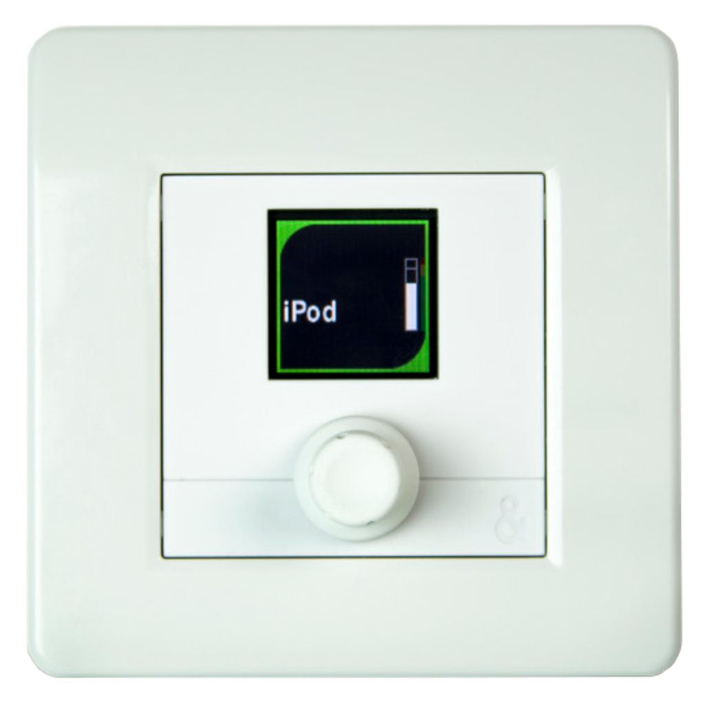 [IP1-WH-EU/X] A&H IP1 er en enkel, programmerbar veggkontroller med roterende encoder, utviklet for intuitiv og pålitelig styring i installasjonsmiljøer Hvit.