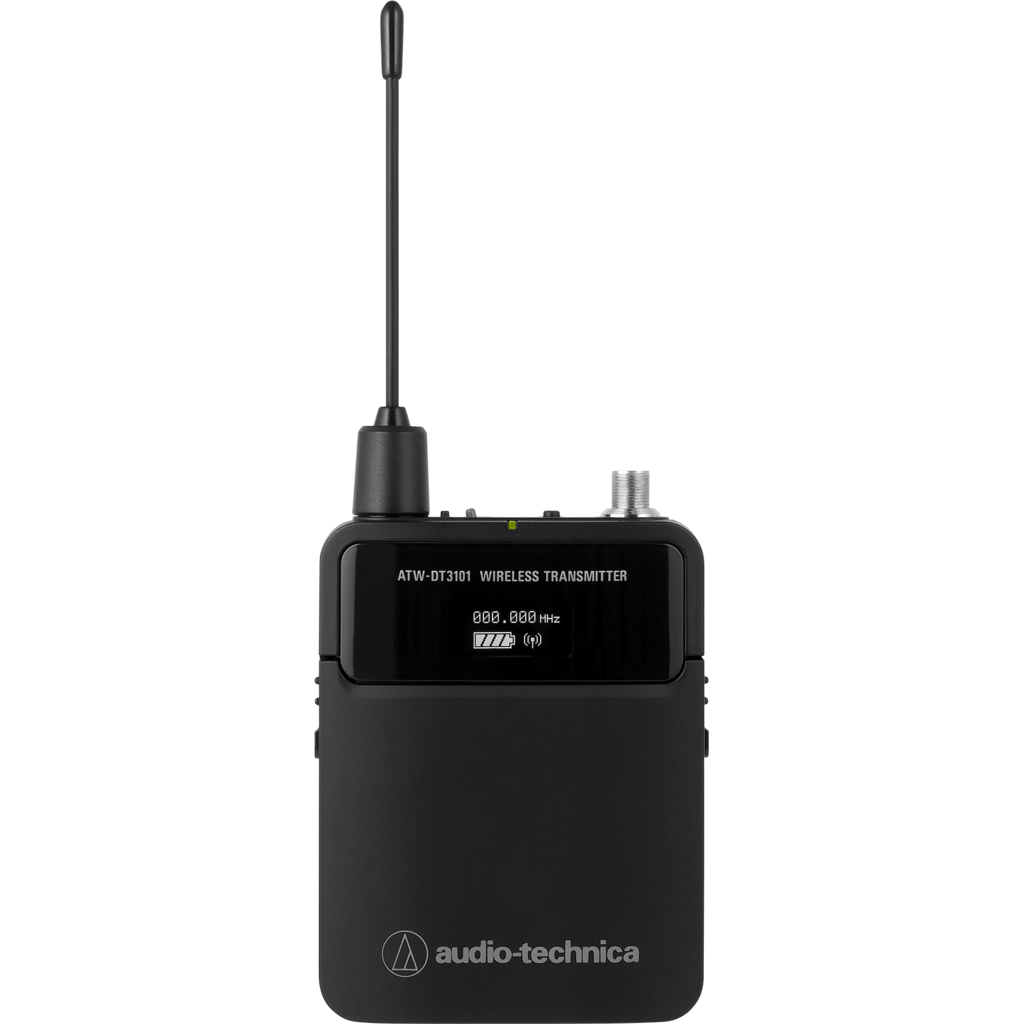 [ATW-DT3101-DE2E] Audio-Technica ATW-DT3101 – Digital UHF bodypack-sender for 3000 Digital Series (470,125–529,975 MHz)