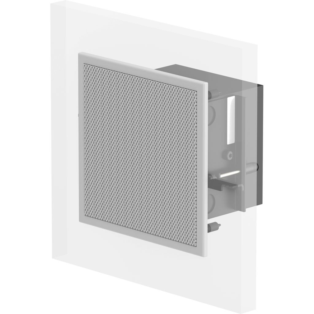 [X4r-inWall] L-Acoustics X4r er en ultrakompakt point source-høyttaler for innfelt installasjon (InWall Veggmontering)
