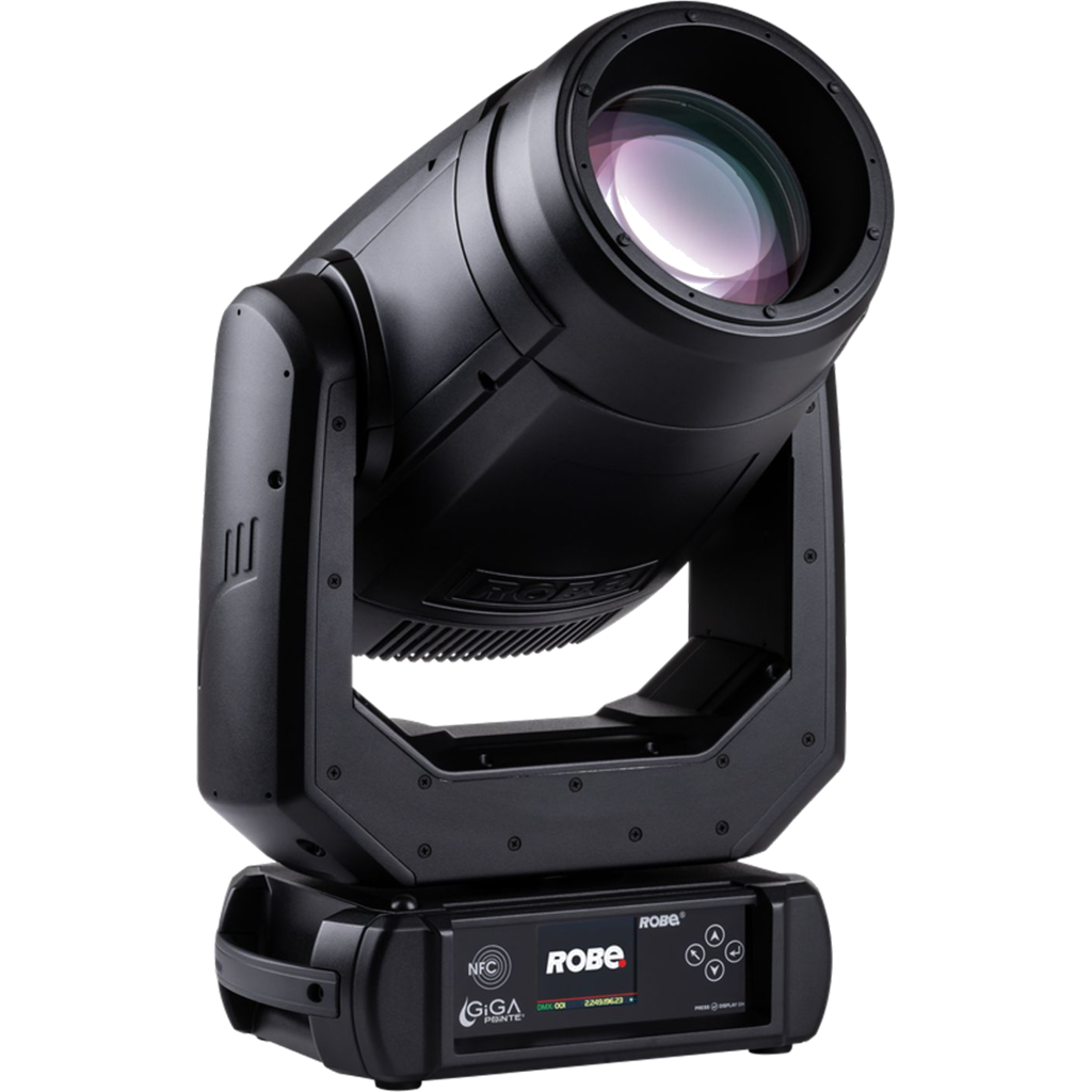 Robe GigaPointe® – 350 W white laser moving head hybridlampe, 4 000 000 lx @ 5 m, 1,8°–42°