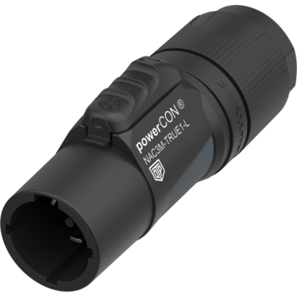 [NAC3M-TRUE1-L] Neutrik NAC3M-TRUE1-L er en powerCON TRUE1 hannkontakt for krevende strømapplikasjoner