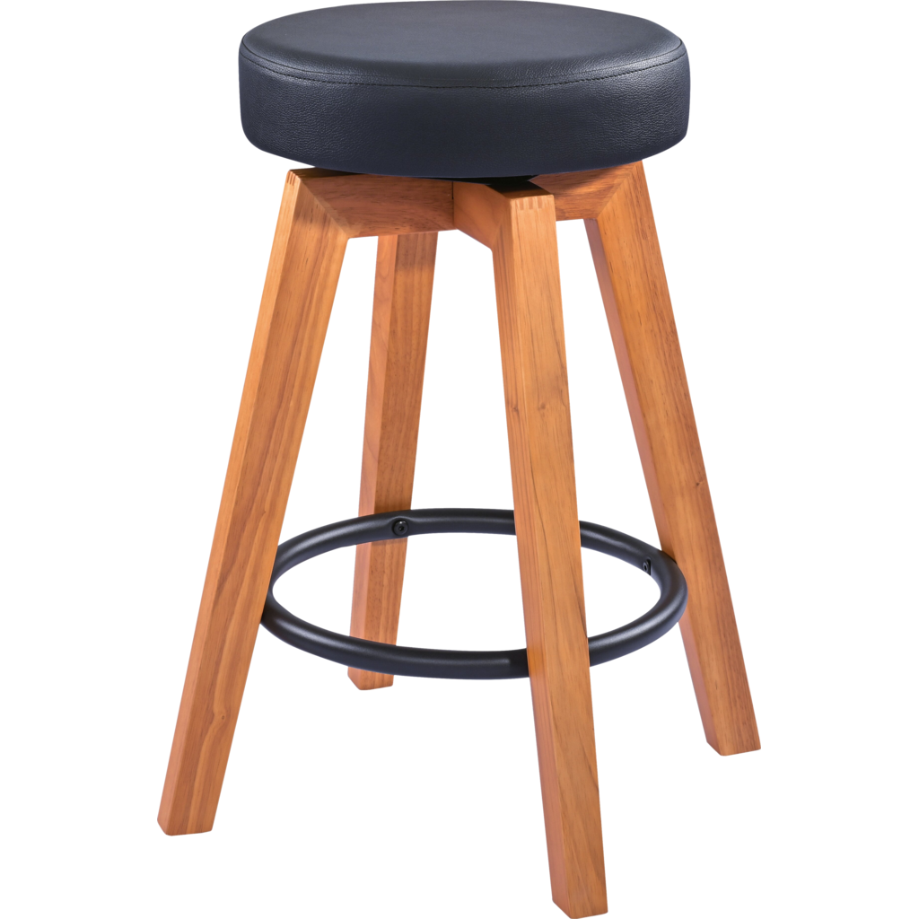 [13860-200-25] K&M 13860 – Guitar stool i heltre med fotstøtte, natur/sort