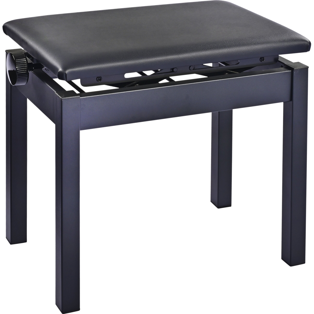 [13992-200-55] K&M 13992 – Høydejusterbar pianokrakk i stål, sort