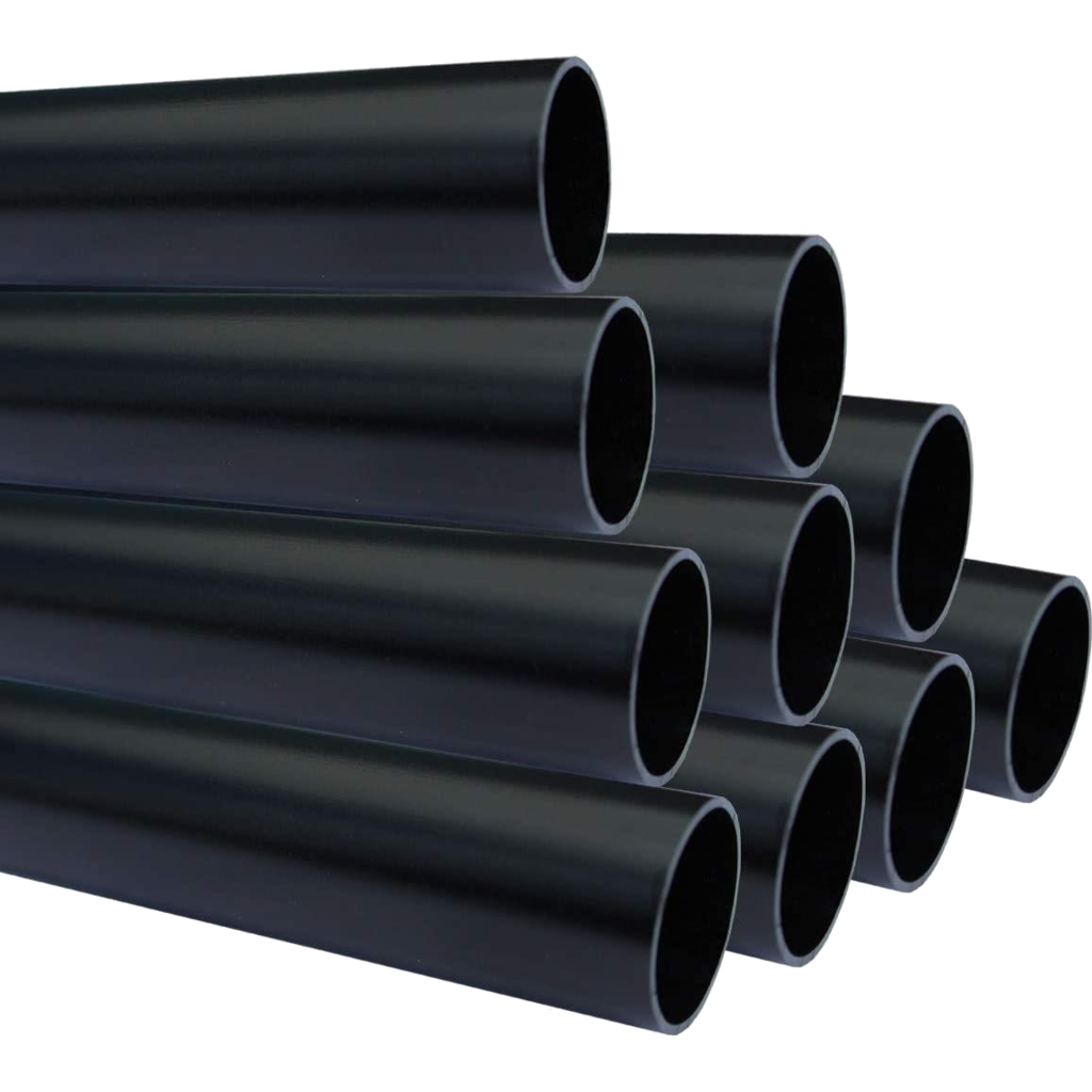 [105702] Hydro Aluminium – Aluminiumsrør Ø48 mm x 4 mm, sort (T6082) (100cm)