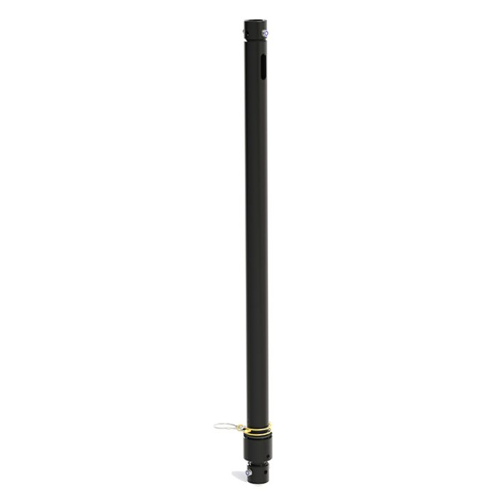 Doughty T45798 – Justerbar drop arm 2,0–3,7 m sort 48 mm (Modular Extension) – 100 kg WLL
