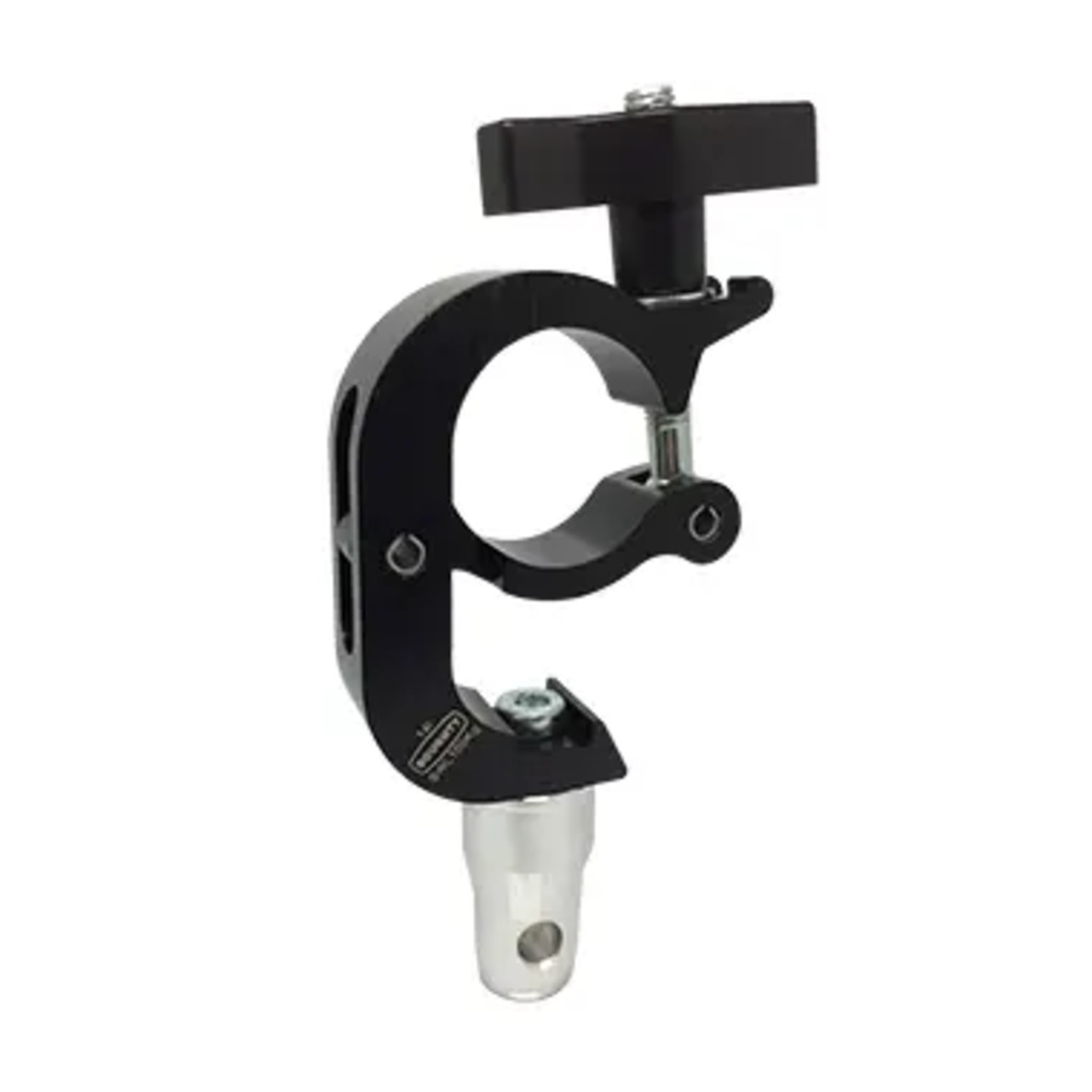 [T45826] Doughty T45826 – Trigger Clamp med half connector sort 48–51 mm (Modular Rigging) – 100 kg WLL