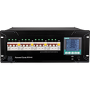 Showgear PowerCore 63.4c er en 63 A 400 V 3-fase strømdistributør med 4 × CEE 32 A utganger, individuell 4-polet RCBO-beskyttelse og integrert energiovervåking
