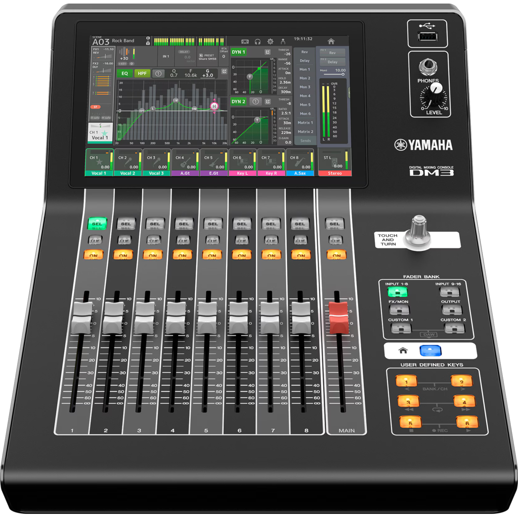 Yamaha DM3 – Kompakt digital mikser med Dante