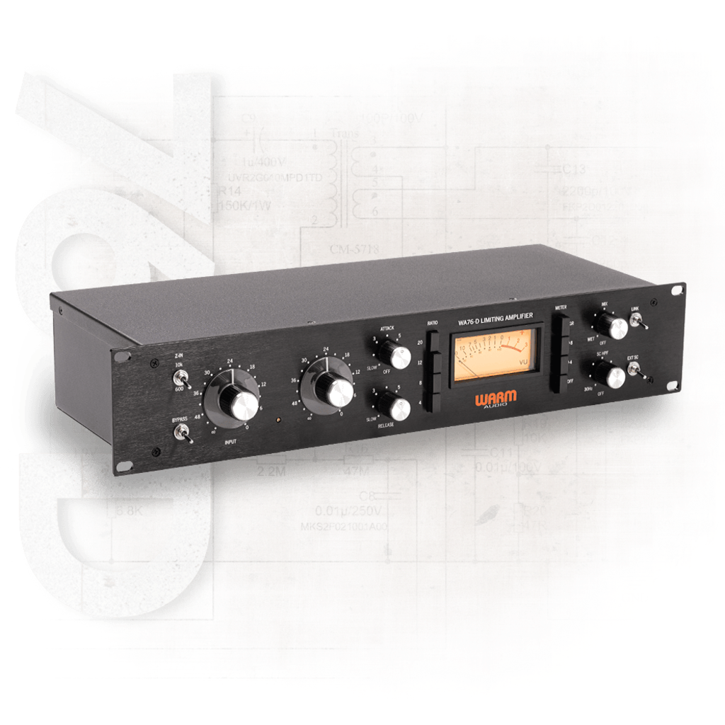 Warm Audio WA76-D – enkanals FET-kompressor med parallellkompresjon og utvidet sidechain-kontroll