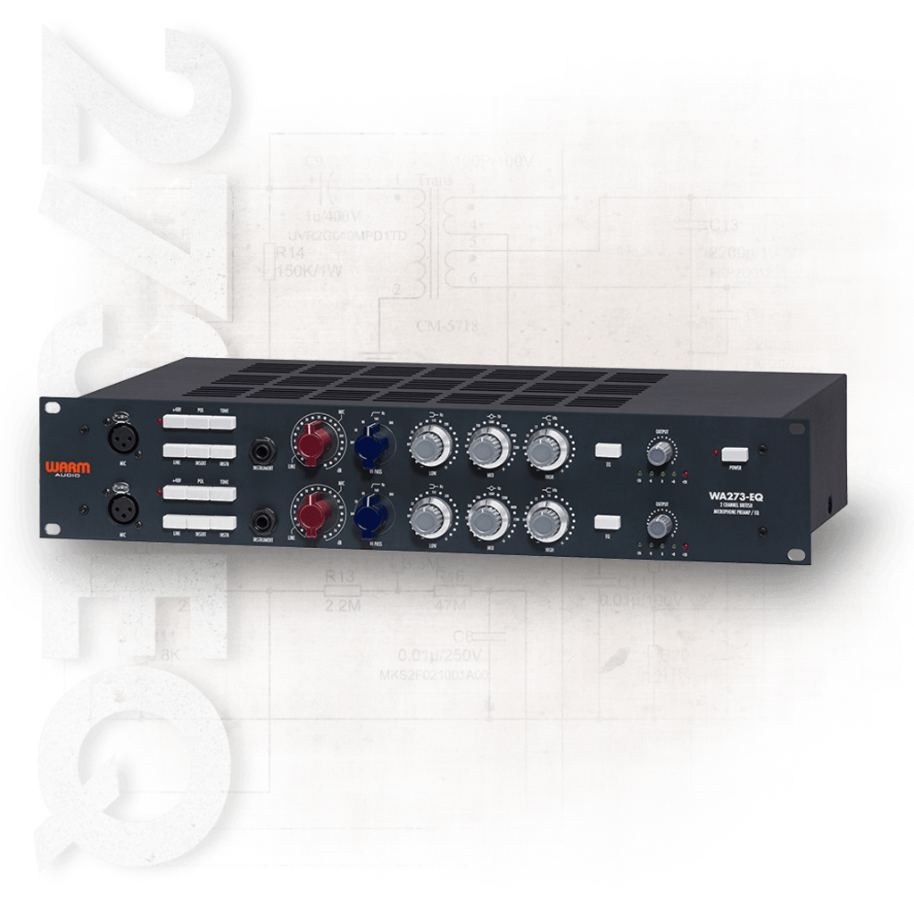 Warm Audio WA273-EQ – dual-kanals britisk mikrofonforforsterker med 3-bånds EQ