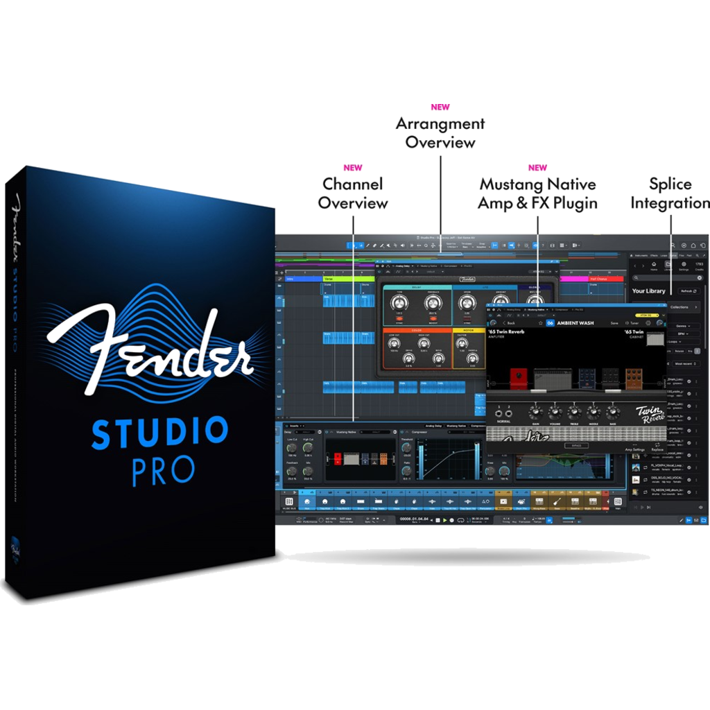 Fender Studio Pro 8 – Profesjonell DAW med permanent lisens