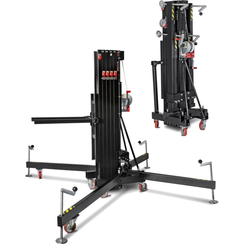 VMB HDT-8 – Heavy Duty frontlastløfter med 350 kg kapasitet og 8,2 meters løftehøyde