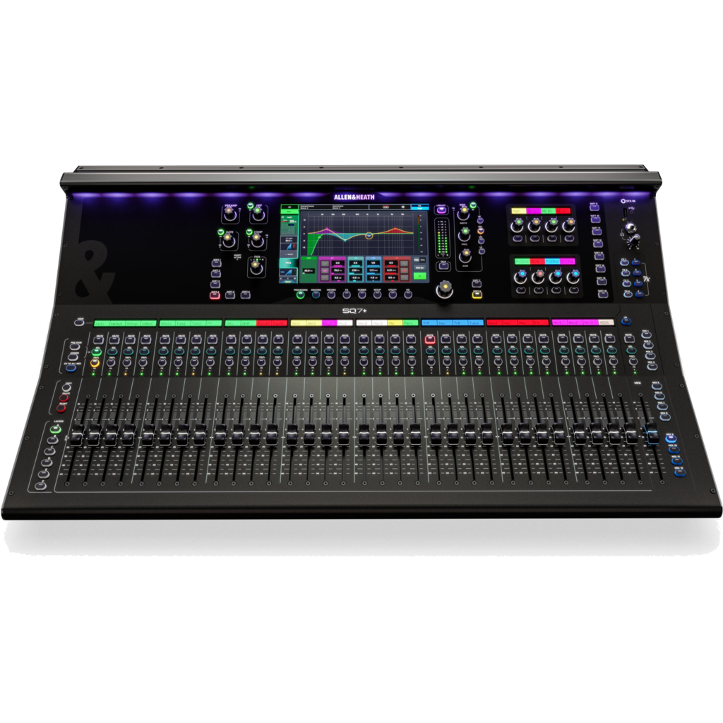 A&H SQ7+ 96 kHz digital mikser – 48 innganger, 44 busser, 33 fadere og 12 FX-motorer