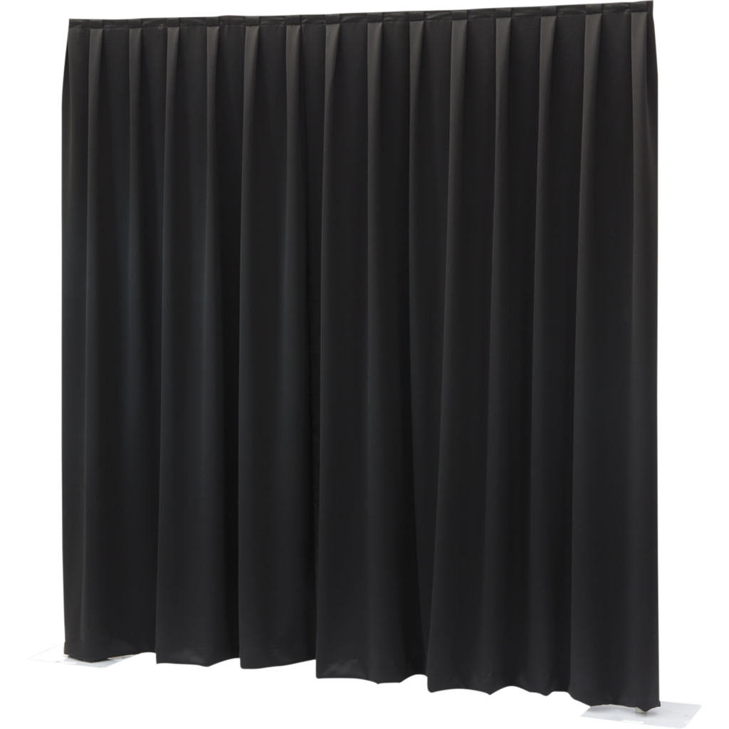 Wentex 330 × 400 cm, P&D Curtain MGS 175 g/m² – sceneteppe, sort