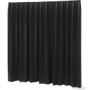 Wentex 330 × 400 cm, P&D Curtain MGS 175 g/m² – sceneteppe, sort