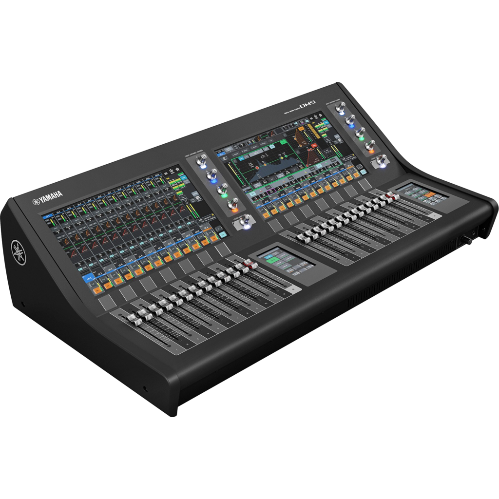 Yamaha DM5 – digitalmikser med 60 inngangskanaler, 26 fadere og 64 × 64 Dante