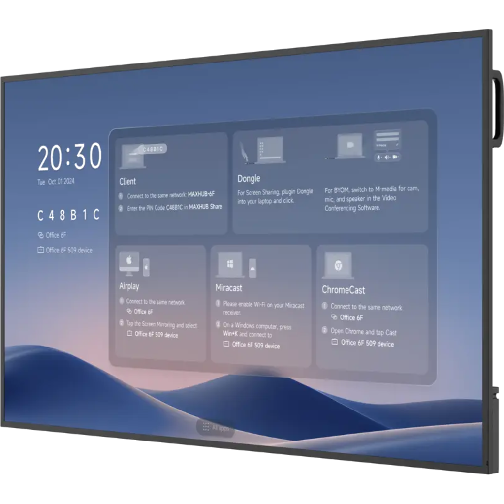 MAXHUB CMB55 – 55" profesjonell 4K UHD-skjerm med Android 14