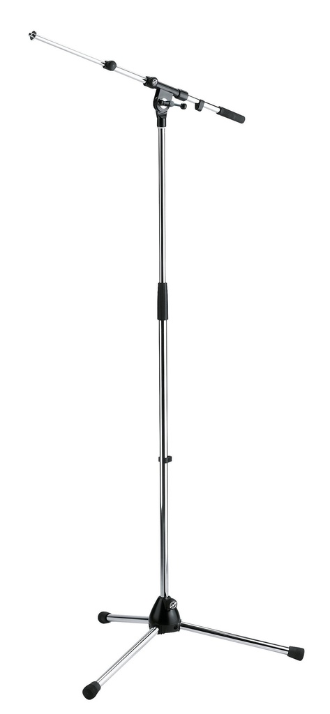 [21090-300-02] K&M 210/9 Mikrofonstativ lang boom, lange ben, chrome