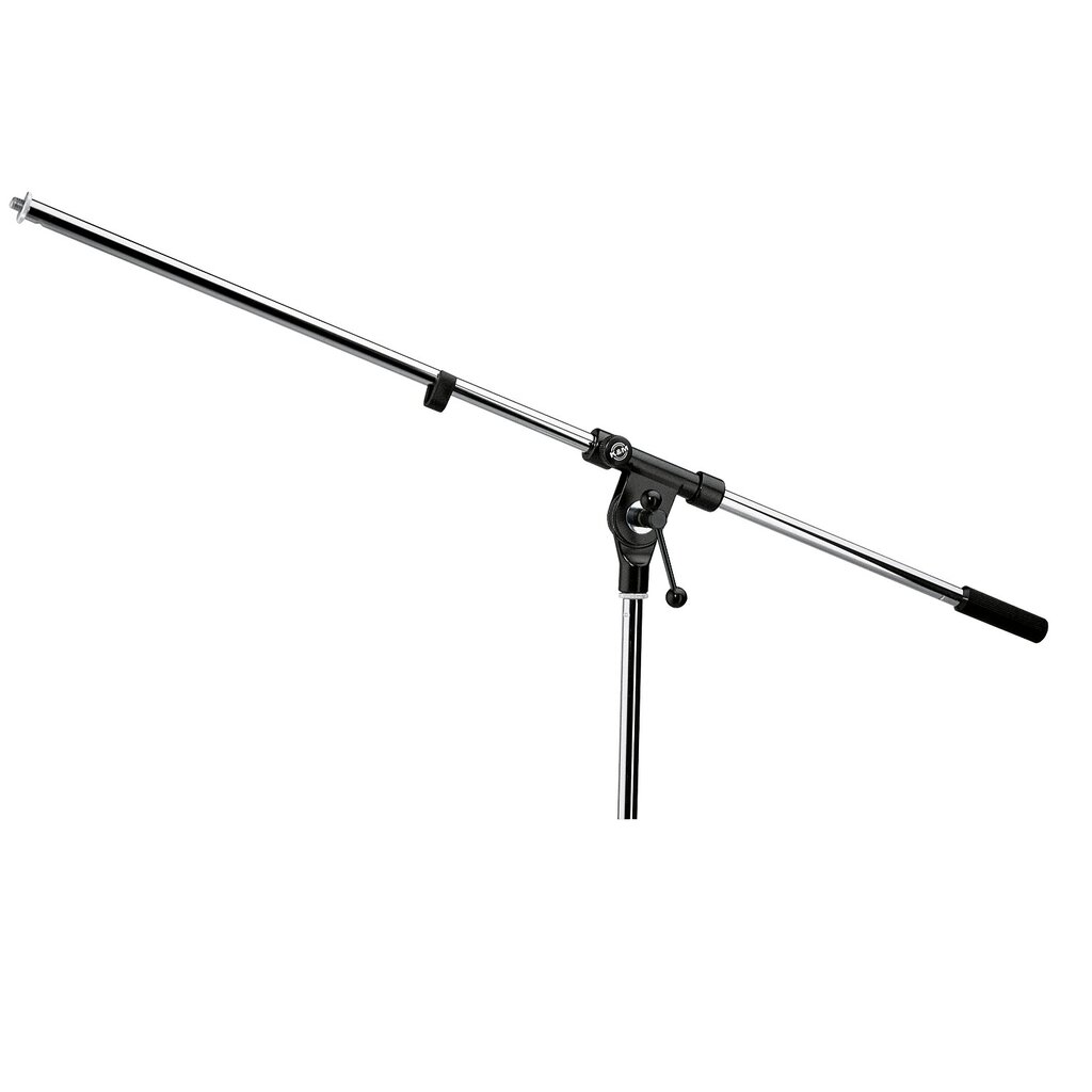 [21100-300-02] K&M 21100 Boom arm, Chrome one-piece with 3/8" thread, BL: 800 mm.