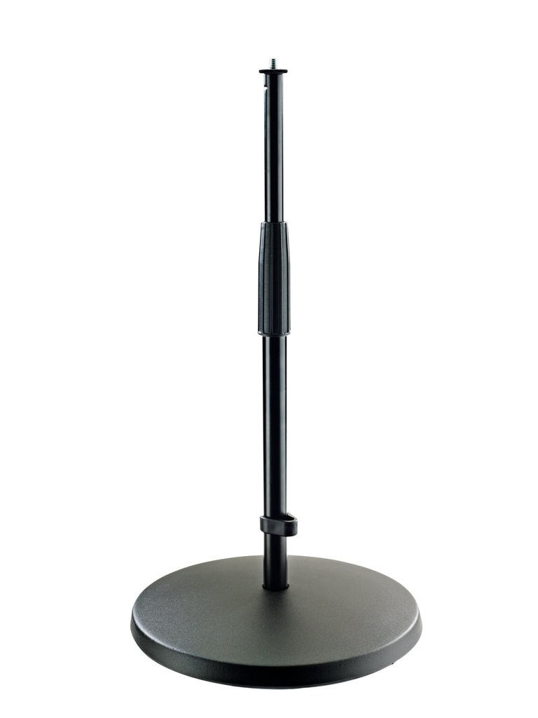 [23323-300-55] K&M 23323 Microphone stand, Black heavy cast iron base H: 350-570 mm, 3/8“