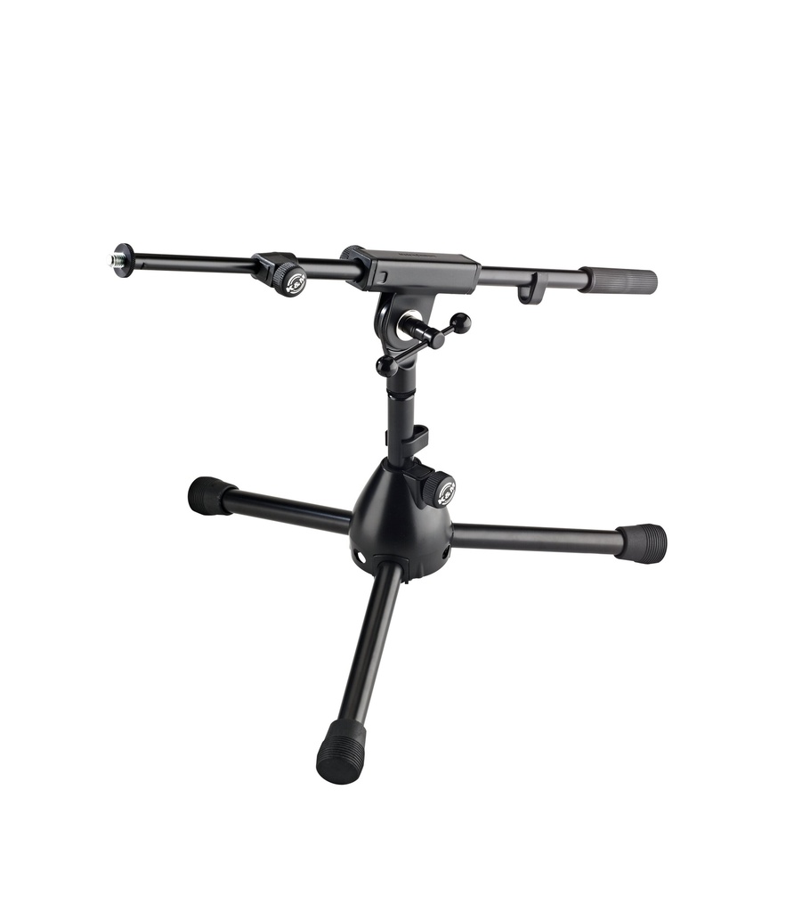 [25950-300-55] K&M 25950 lavt mikrofonstativ med tripod. Sort finish