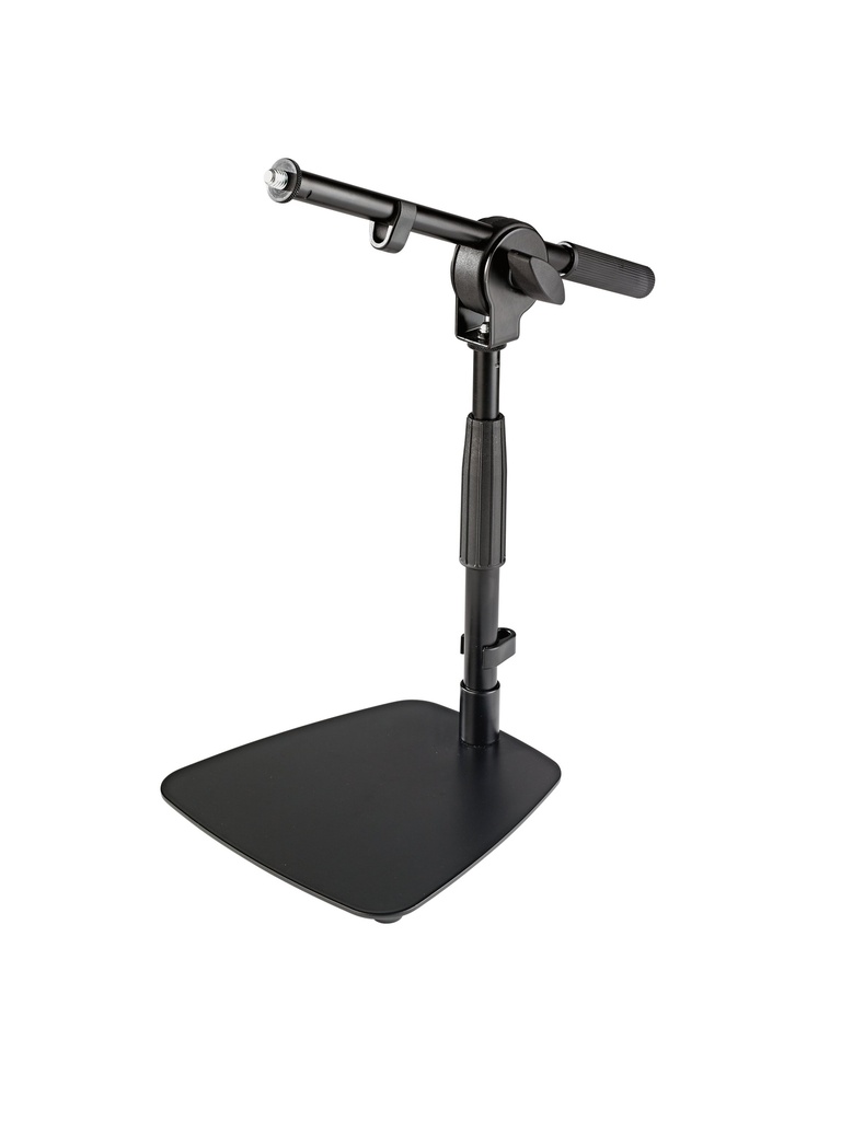 [25995-300-55] K&M 25995 Table- /Floor microphone stand Base: 200x200mm, H:285/400mm, BL:310mm