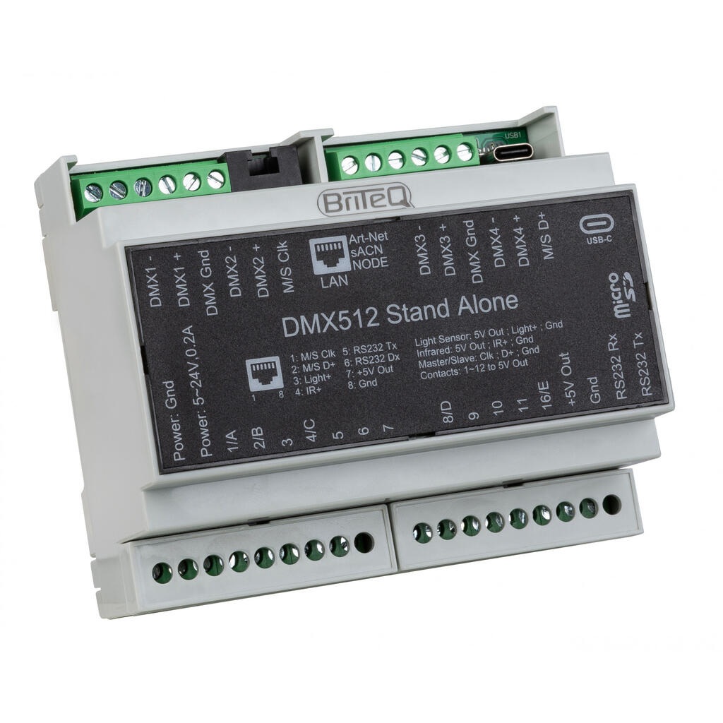 Briteq BRITEQ LD-1024 DIN NET DMX Interface