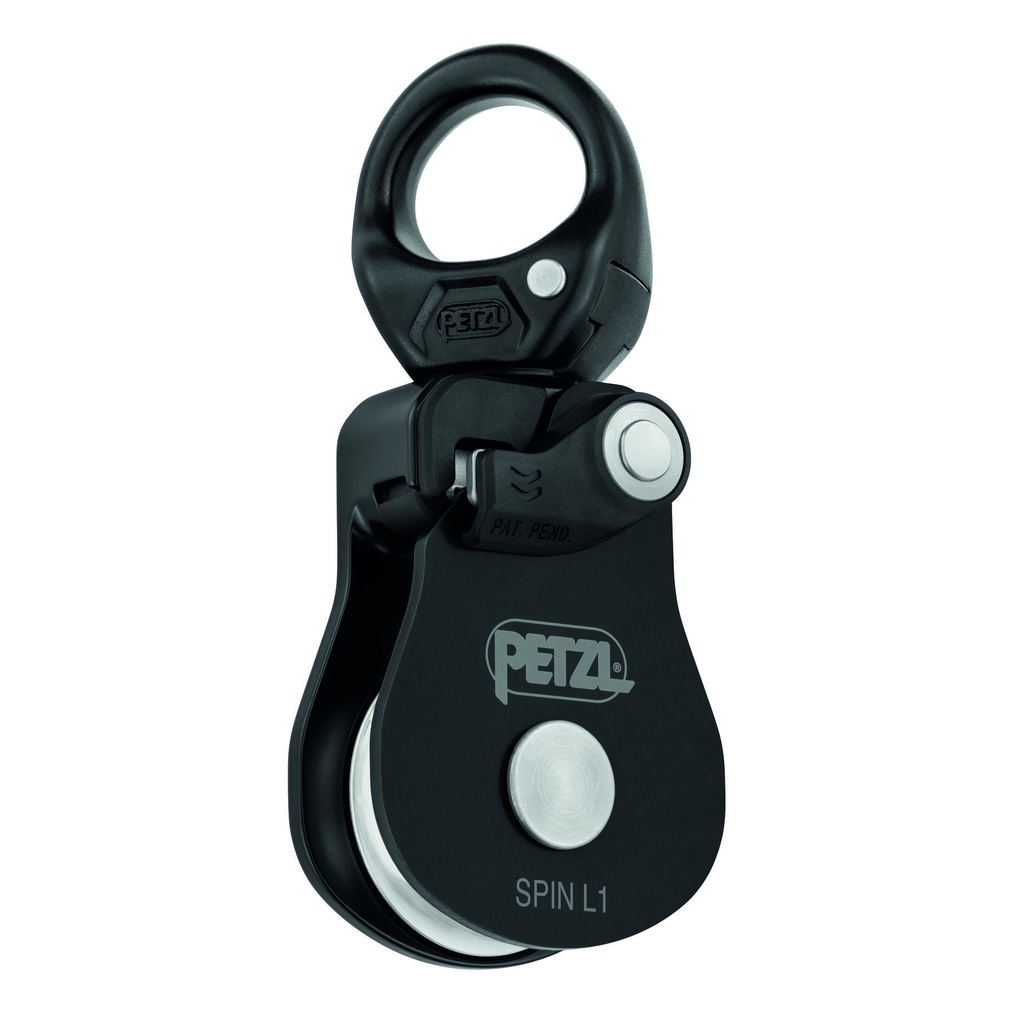 Petzl P001BA01 SPIN L1 – sort trinse med svivel og høy virkningsgrad