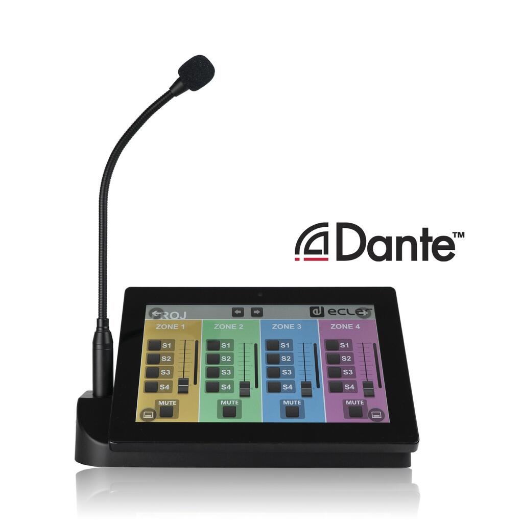 Ecler PAGENETDN – Dante/AES67 talevarslingskonsoll