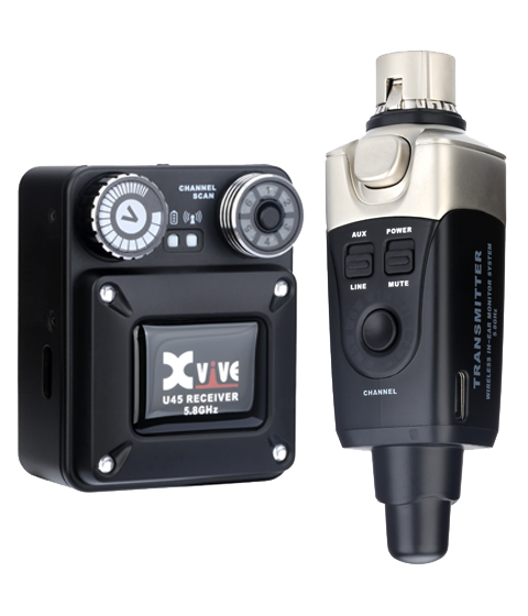 Xvive U45 Black – trådløst in-ear-system