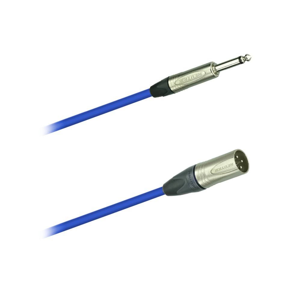 Dreitec 17280 Instrument-/Audio-kabel Neutrik NP2X – NC3MXX (Jack–XLR han)