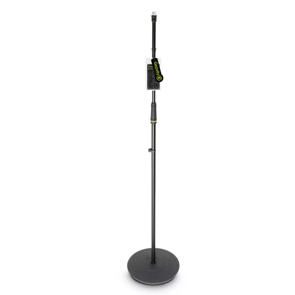 [GMS23] Gravity Microphone Stand with Round Base, Black