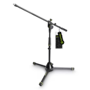 Gravity Short Microphone Stand with Folding Tripod Base and 2-Point Adjustment Boom
