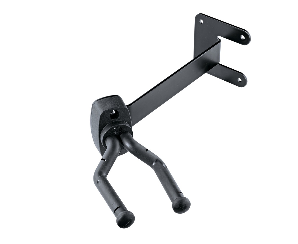 K&M 16255 Guitar wall mount, Black Guitar wall mount