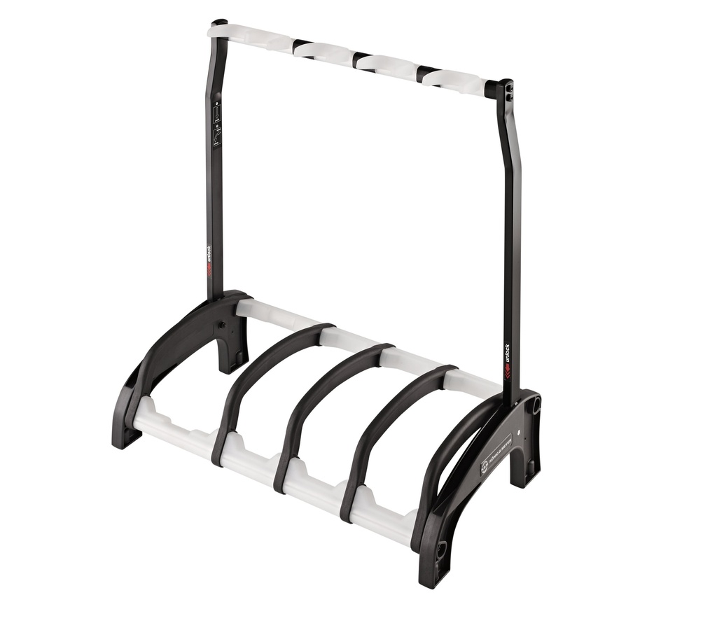K&M 17534 Guardian 3+1 gitarstativ,sort Four guitar stand »Guardian 3+1«