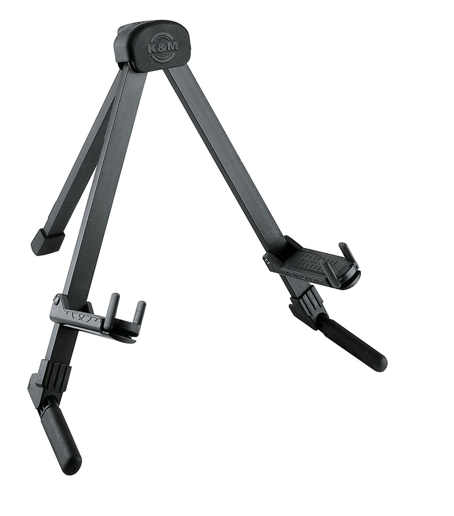 K&M 17550 Gitarstativ lett vekt, svart Guitar stand »Memphis Travel«