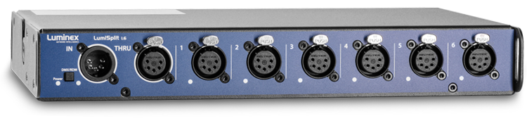 [LUM-LUMISPLIT-16] Luminex LumiSplit-1.6 DMX/RDM splitter 6-veis