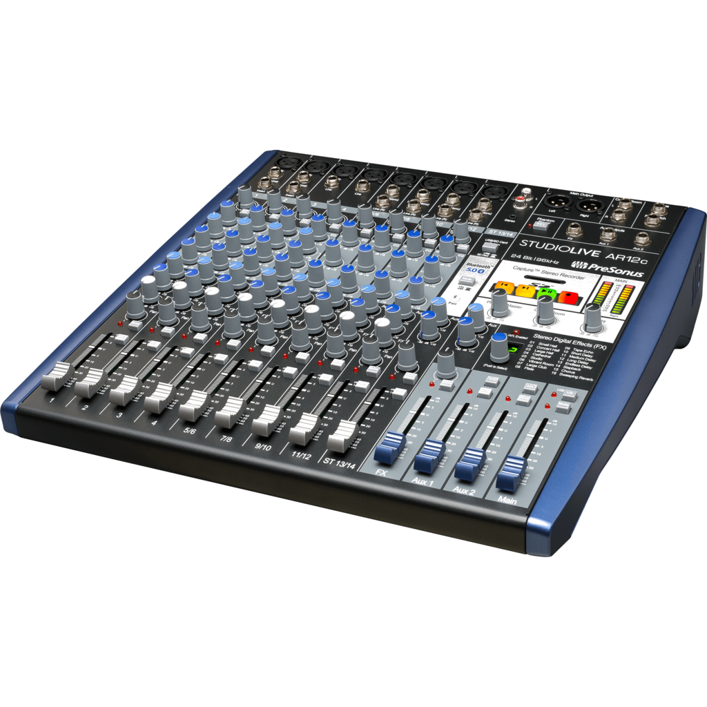 [2779206101] PreSonus StudioLive AR12c – hybridmixer for miksing og opptak