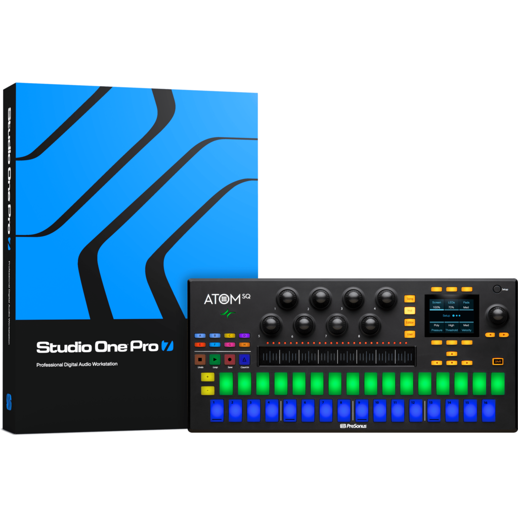 [2777100102] PreSonus ATOM SQ – hybrid MIDI keyboard- og pad-kontroller