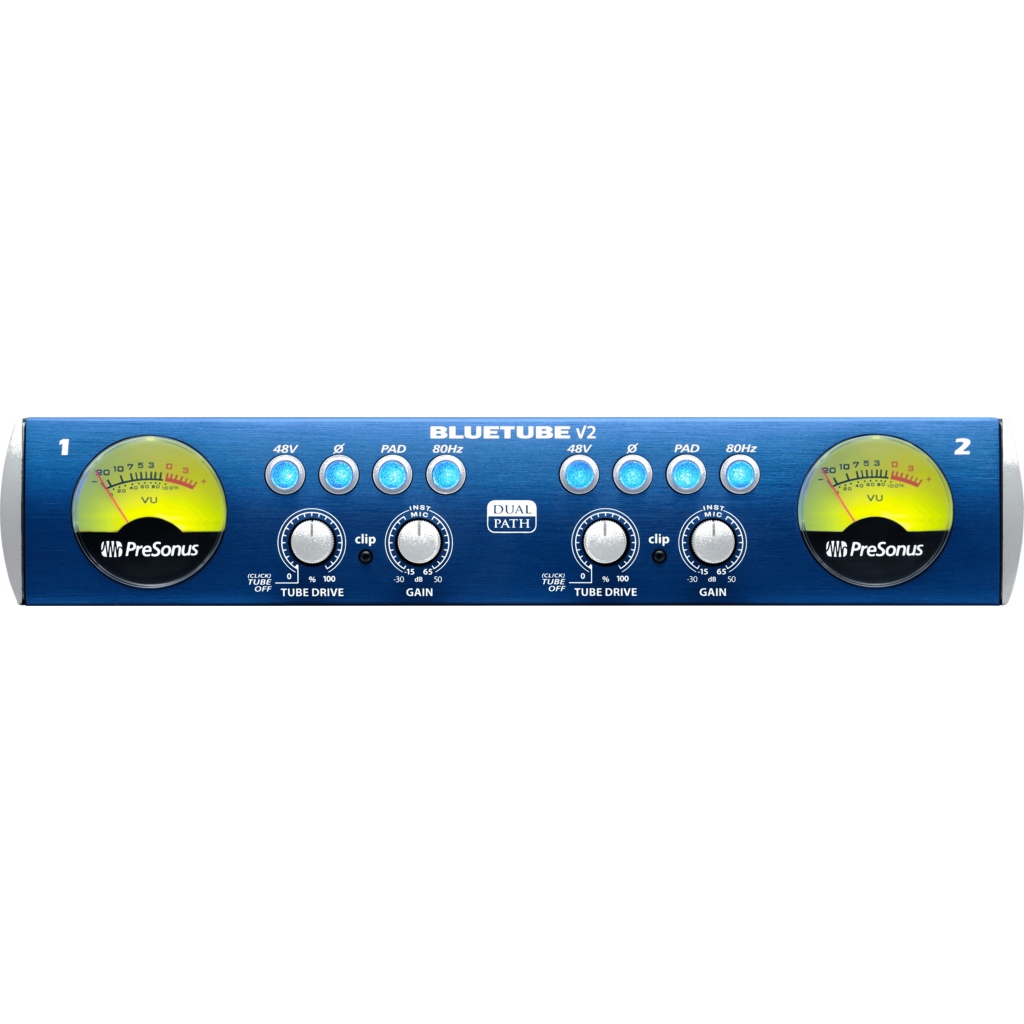 [2777406101] PreSonus BlueTube DP V2 – to-kanals mic/instrument forforsterker med rørkarakter